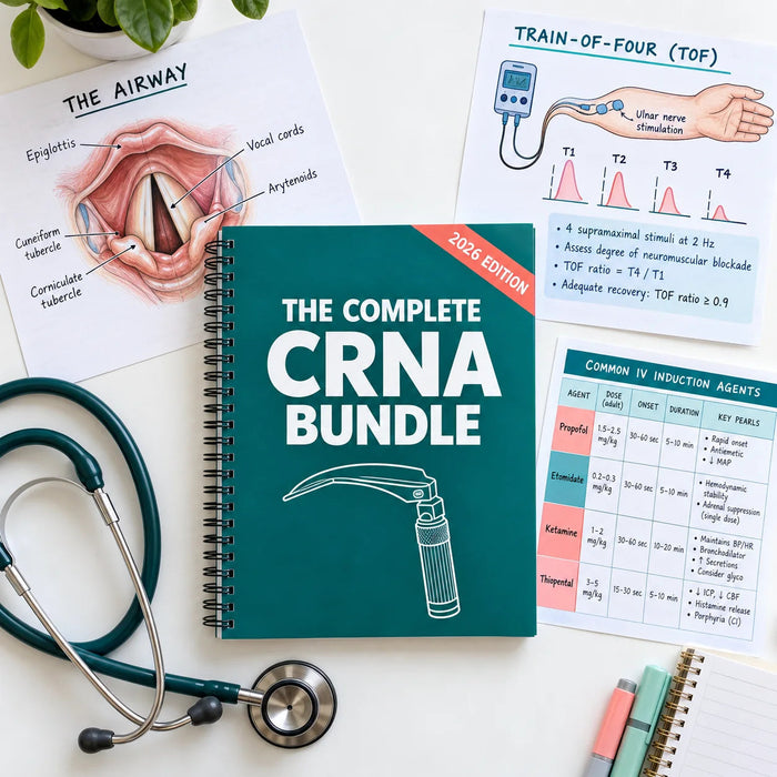 The Complete CRNA Bundle — NCE Prep for Nurse Anesthetists, Illustrated (2026)