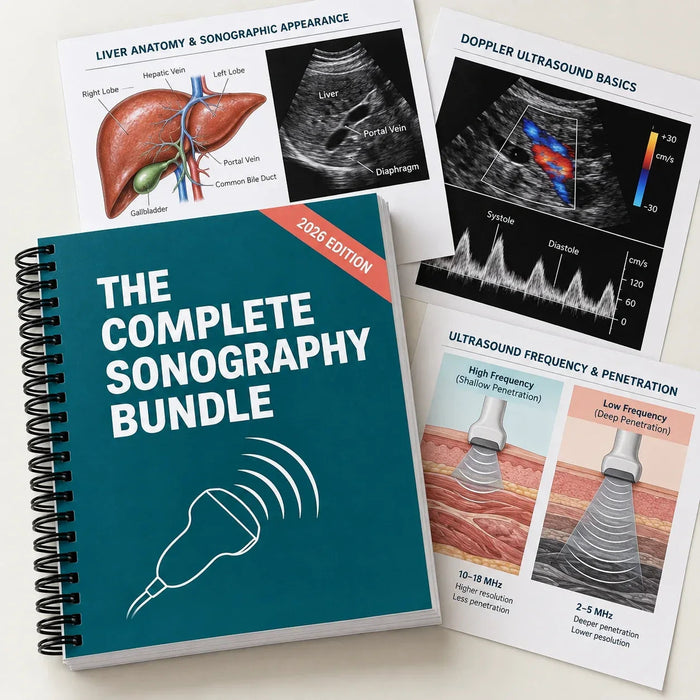 The Complete Sonography Bundle — Sonography School, Illustrated (2026)
